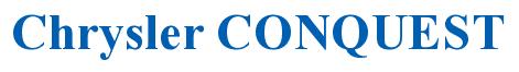 Rendering -Chrysler CONQUEST - using Times New Roman Bold