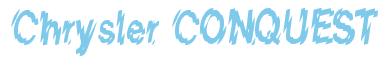 Rendering -Chrysler CONQUEST - using Nervous