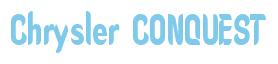 Rendering -Chrysler CONQUEST - using Callimarker