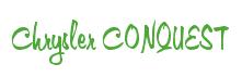 Rendering -Chrysler CONQUEST - using Memo