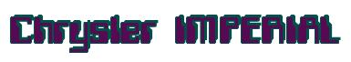 Rendering -Chrysler IMPERIAL - using Computer Font