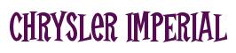Rendering -Chrysler IMPERIAL - using Cooper Latin