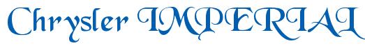 Rendering -Chrysler IMPERIAL - using Black Chancery