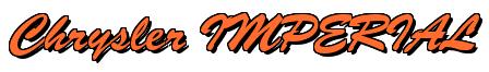 Rendering -Chrysler IMPERIAL - using Brush Script