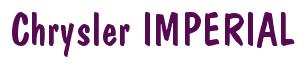 Rendering -Chrysler IMPERIAL - using Dom Casual