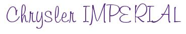 Rendering -Chrysler IMPERIAL - using Freehand 591