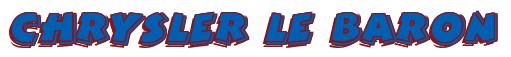 Rendering -Chrysler LE BARON - using Comic Strip