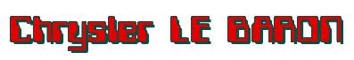 Rendering -Chrysler LE BARON - using Computer Font