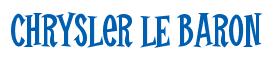 Rendering -Chrysler LE BARON - using Cooper Latin