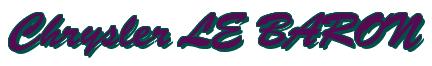 Rendering -Chrysler LE BARON - using Brush Script