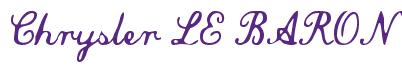 Rendering -Chrysler LE BARON - using Commercial Script