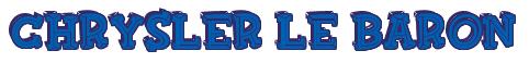 Rendering -Chrysler LE BARON - using FinkBold