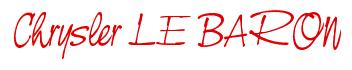Rendering -Chrysler LE BARON - using Neville Script