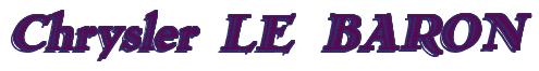 Rendering -Chrysler LE BARON - using Romana