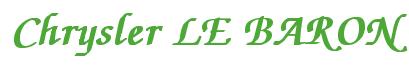 Rendering -Chrysler LE BARON - using Zapf Chancery