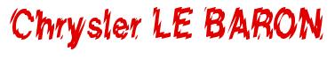 Rendering -Chrysler LE BARON - using Nervous
