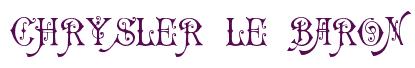 Rendering -Chrysler LE BARON - using Carmencita