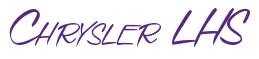 Rendering -Chrysler LHS - using Speed Stroke