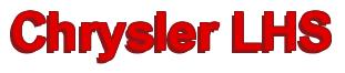 Rendering -Chrysler LHS - using Arial Bold