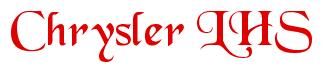 Rendering -Chrysler LHS - using Black Chancery