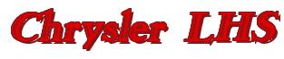 Rendering -Chrysler LHS - using Romana