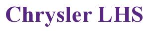 Rendering -Chrysler LHS - using Times New Roman Bold