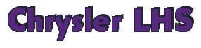 Rendering -Chrysler LHS - using Bully