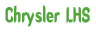 Rendering -Chrysler LHS - using Callimarker