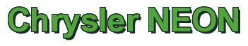 Rendering -Chrysler NEON - using Arial Bold