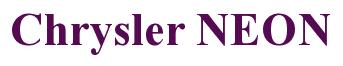 Rendering -Chrysler NEON - using Times New Roman Bold