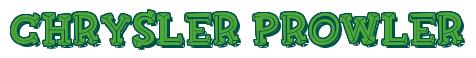 Rendering -Chrysler PROWLER - using FinkBold