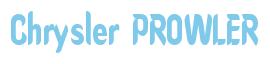 Rendering -Chrysler PROWLER - using Callimarker