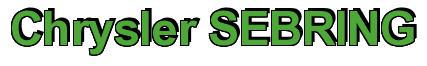 Rendering -Chrysler SEBRING - using Arial Bold