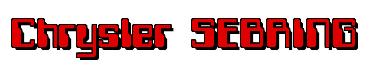 Rendering -Chrysler SEBRING - using Computer Font