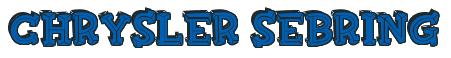 Rendering -Chrysler SEBRING - using FinkBold