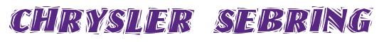 Rendering -Chrysler SEBRING - using Cut Ragged