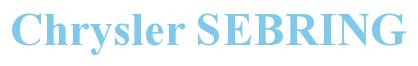 Rendering -Chrysler SEBRING - using Times New Roman Bold
