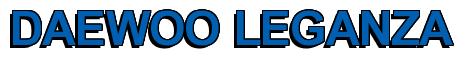 Rendering -DAEWOO LEGANZA - using Arial Bold