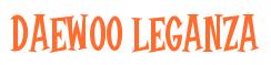 Rendering -DAEWOO LEGANZA - using Cooper Latin