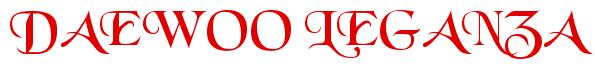 Rendering -DAEWOO LEGANZA - using Black Chancery