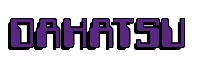 Rendering -DAHATSU - using Computer Font