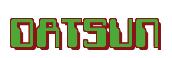 Rendering -DATSUN - using Computer Font