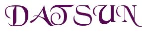 Rendering -DATSUN - using Black Chancery