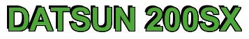 Rendering -DATSUN 200SX - using Arial Bold