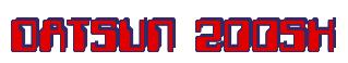 Rendering -DATSUN 200SX - using Computer Font