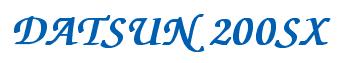 Rendering -DATSUN 200SX - using Zapf Chancery