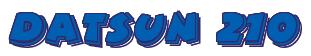 Rendering -DATSUN 210 - using Comic Strip