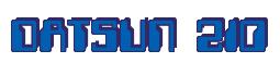 Rendering -DATSUN 210 - using Computer Font
