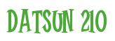 Rendering -DATSUN 210 - using Cooper Latin