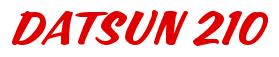 Rendering -DATSUN 210 - using Casual Script